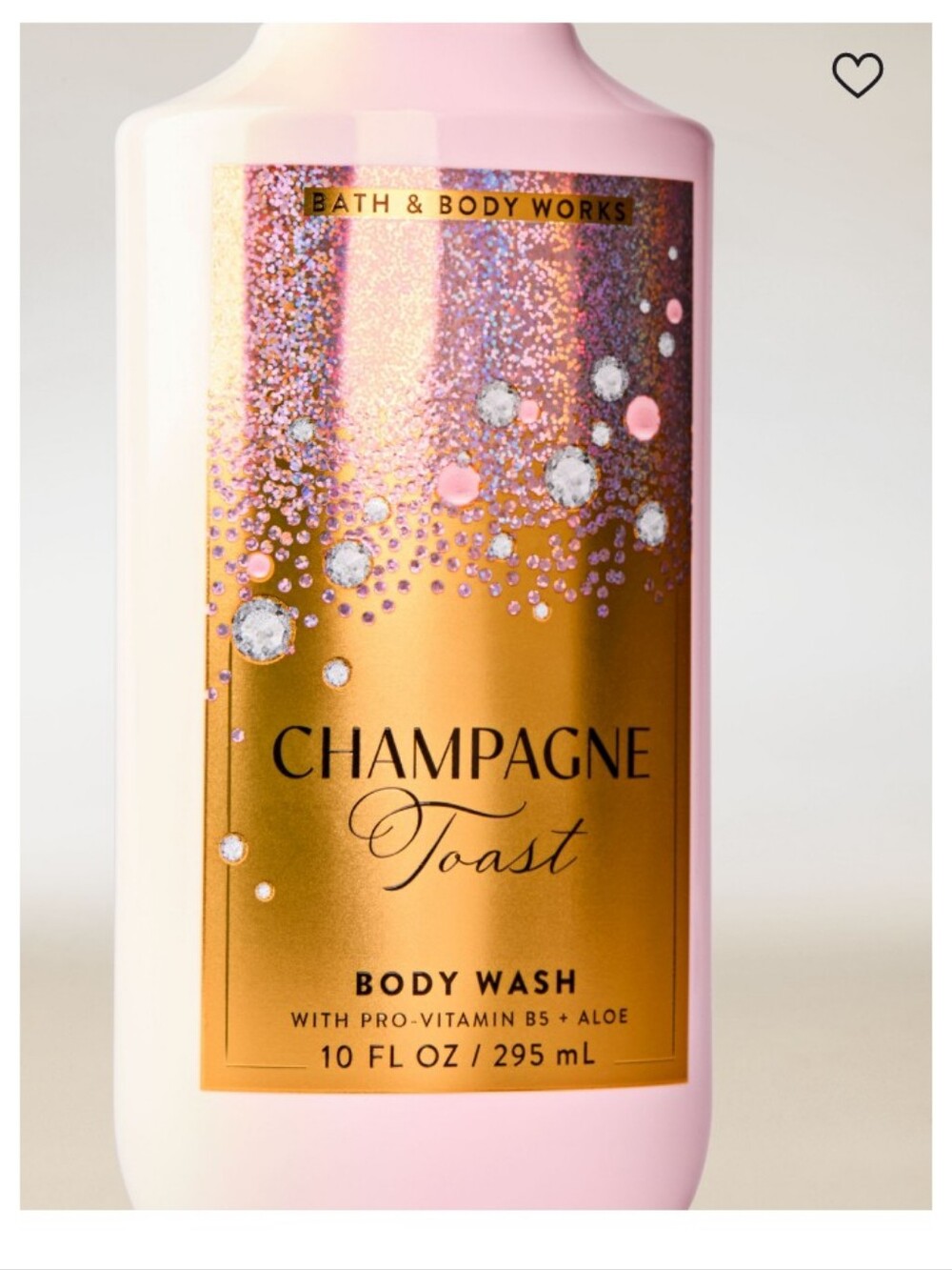 Bath & Body Works Champagne Toast Body Wash - Pink & Gold